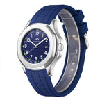 Kenneth Scott Men's Analog Blue Dial Watch - K24014-SSNN