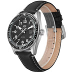 Kenneth Scott Men's Analog Black Dial Watch - K23028-SLBB