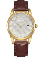 Kenneth Scott Men's Analog Beige Dial Watch - K23030-GLDI