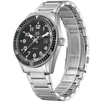 Kenneth Scott Men's Analog Black Dial Watch - K23028-SBSB