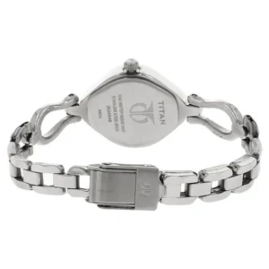 Titan Quartz Analog Silver Dial Stainless Steel Strap Watch for Women - Image 4