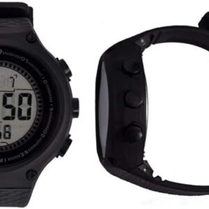 Tomi Sports Digital Sports Watch with LCD Dial Digital Display - TM-1810G (Black) - Image 3