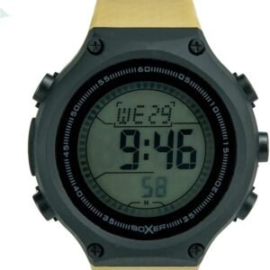 Tomi Sports Digital Watch with LCD Dial Digital Display - TM-1810G (Brown) - Image 1