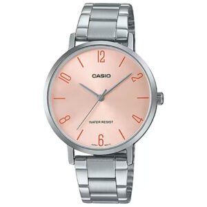 CASIO Women's Analog Rose Gold Dial Watch - LTP-VT01D-4B2UDF - Image 1