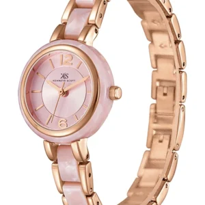 Kenneth Scott Women's Analog Pink Dial Watch - K24501-RCPP - Image 2