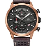 Kenneth Scott Men's Chronograph Black Dial Watch - K25108-DLDB
