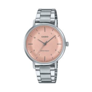 CASIO Women's Analog Pink Dial Watch - LTP-VT03D-4BDF - Image 1